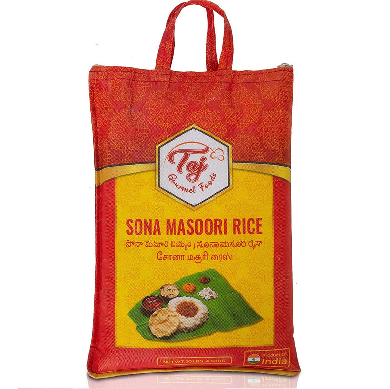 TAJ Sona Masoori Rice, 10-Pounds