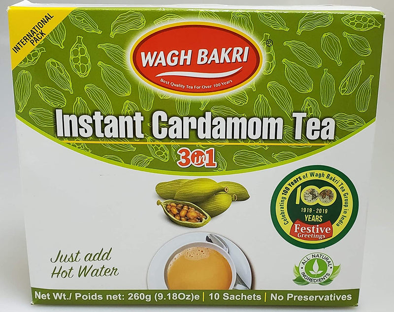 Wagh Bakri Instant Cardamom Chai Tea, 260 Gram